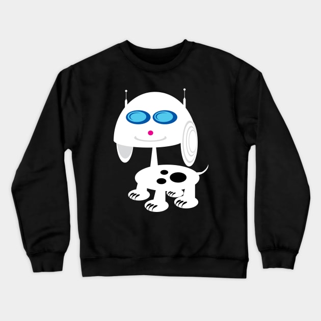 Robopup Crewneck Sweatshirt by riomarcos